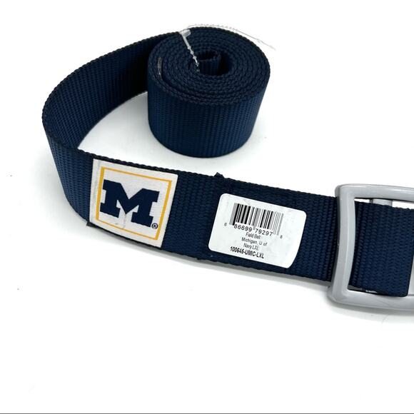 NCAA Michigan collegiate blue field belt Official Gear L/XL NEW - Picture 6 of 10